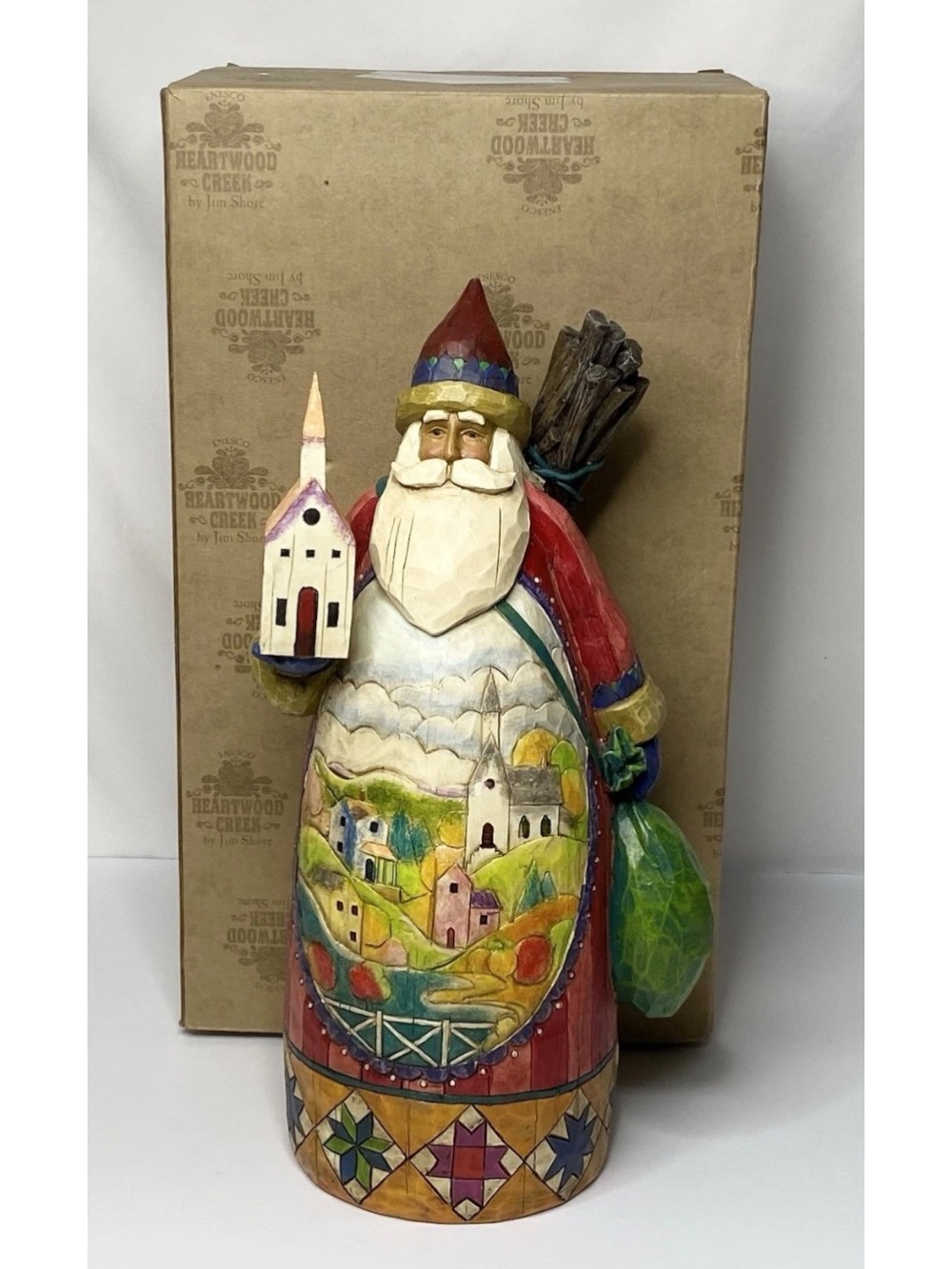 Jim Shore God's Blessings Are Forever Santa Figurine Church 118433